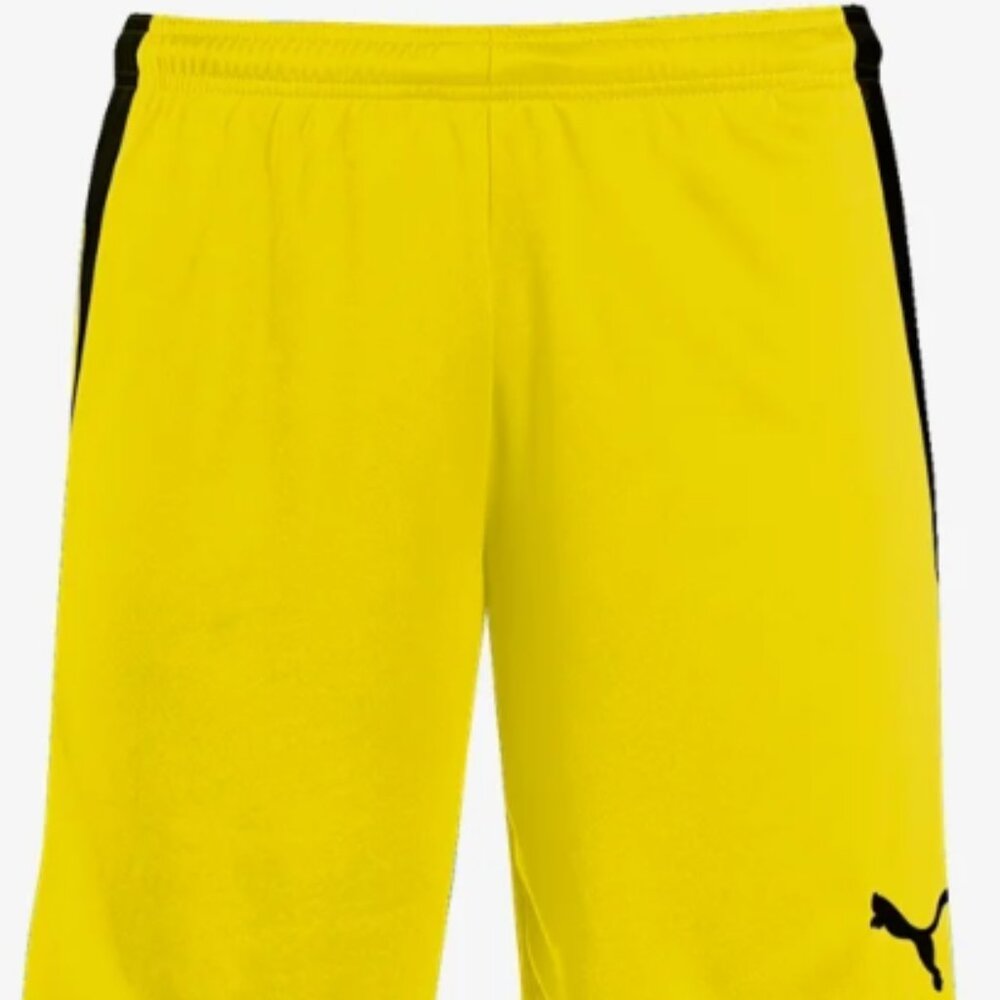 PUMA TeamLiga 25 Soccer Shorts Yellow  Men's Athletic Training Gym Size S $25